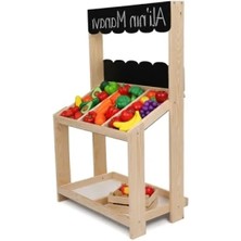 Esranın Dünyası Ahşap Oyuncak Manav Tezgahı - Çocuklar Için Eğlenceli Market Oyun Seti