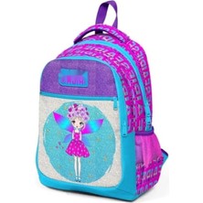 Esranın Dünyası Simli ve Parlak Ilkokul Sırt Çantası, Renkli Tasarımlar