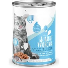 Esranın Dünyası Taze Ton Balıklı ve Hamsi Parça Etli Yaş Mama (400 G x 12 Adet)