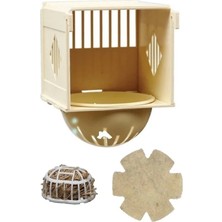 Esranın Dünyası Dış Mekan Için Plastik Kanarya Yuvası Seti - Keçe ve Kılıf Dahil