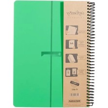 Esranın Dünyası A4 Spiralli Defter - 210 Yaprak, 7 Konulu (5 Kareli, 2 Çizgili)