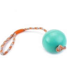 Esranın Dünyası Ipli Dolu Kauçuk Köpek Oyuncağı - Turkuaz, 30 cm