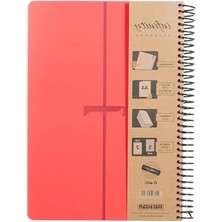 Esranın Dünyası A4 Spiral Defter - 210 Yaprak, 7 Konulu, Kırmızı