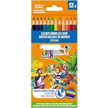 Esranın Dünyası 12 Renk Ahşap Kuru Boya Kalemi