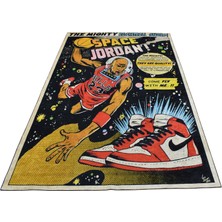 Zehra Abla Halı Yeni Dekoratif Tasarım Digital Baskı Basketbol Makine Halısı 7143