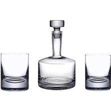 Esranın Dünyası El Imalatı Kristal Viski Seti - 1 Karaf ve 2 Bardak