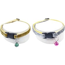 Esranın Dünyası Ayarlanabilir 2'li Zilli Kedi Köpek Tasma Seti