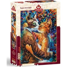 Esranın Dünyası Aşık Kedilerin Dansı - 1000 Parça Puzzle