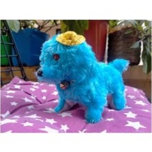 Esranın Dünyası Mavi Pıllı Havlayan Köpek Oyuncak - 15 cm