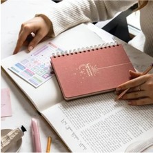 Esranın Dünyası Süresiz Planlayıcı Ajanda - Keten Kapak, Pembe