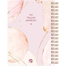 Esranın Dünyası Noktalı Bullet Journal Pro Defter - Rose Gold, 17X24 cm