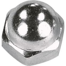 Esranın Dünyası M6 DIN1587 Kör Somun - Çelik Beyaz, 5'li Paket