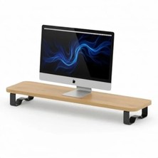 Esranın Dünyası Ergonomik Ahşap Monitör Standı - 10 cm Yükseltme ile Konforlu Çalışma