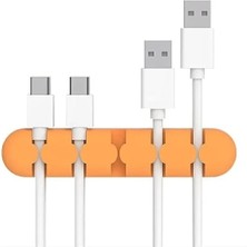 Esranın Dünyası Yapışkanlı Kablo Düzenleyici Organizer - Turuncu