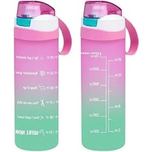 Esranın Dünyası Motivasyon Su Matarası, 750CC Pembe