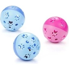 Esranın Dünyası 5cm Çapında Pati Desenli Kedi Oyun Topu - 2'li Set