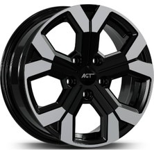 Agt 5X114.3X16 6.5 66.1 ET40 Gloss Black Lıp Dıamond Fd (4 Adet)