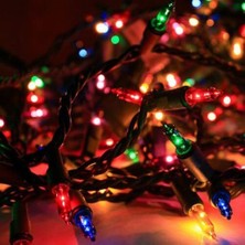 Pazarcan 30 Ledli Pirinç Renkli Yılbaşı Ağacı Işığı