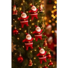 Esranın Dünyası 6 Adet Mini Yılbaşı Ağacı Süsü - Noel Baba Temalı