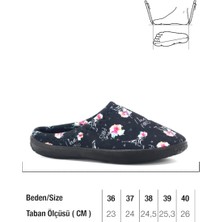 Gezer Zenne Gondol Kışlık Ev Terliği Siyah