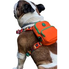 Esranın Dünyası Turuncu Çantalı Göğüs Tasması - Geri Dönüştürülmüş Malzeme, Ayarlanabilir