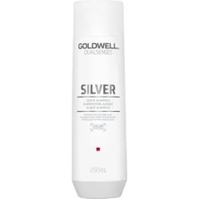 Goldwell Dualsenses Silver Gri ve Sarı Saçlar Için Renk Dengeleyici Mor Şampuan 250 ml Istenmeyen Sarı Yansımaları Nötralize Eder ve Soğuk Tonları Anında Belirginleştirir