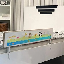 Esranın Dünyası Ahşap Yatak Bariyeri - 90X30 Cm, Hayvan Desenli