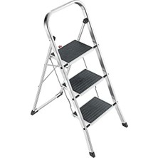 Esranın Dünyası Alüminyum Katlanır Merdiven - 3 Basamaklı, 150 kg Taşıma Kapasitesi