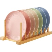 Esranın Dünyası Doğal Bambu Tabak Düzenleyici – Çok Amaçlı 10 Bölmeli Mutfak Organizeri