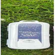 Pazarcan Beyaz Multi Renkli Kapaklı Kalemlik Kutusu -Çanta Içi Saklama - Fırçası - Makyaj Fırçası Kutu