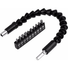 SHC4200 Matkap Ucu - Bükülebilir Oynar Vidalama Bits Uzatma Aparatı 30CM - Komple Set