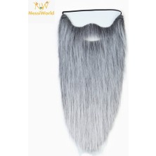 SHC4200 Gri Renk Lastikli Uzun Takma Sakal 40 cm