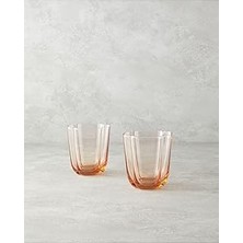 Starseven English Reina Cam El Yapımı 2’li Meşrubat Bardağı Pudra