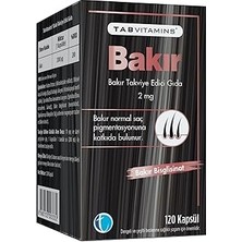 Starseven Tabvitamins Bakır 120 Bitkisel Kapsül Bakır Bisglisinat 2