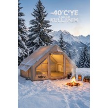 Özbience 6 Kişilik Çok Mevsim Şişme Kamp Çadırı, Oxford Kumaş, -40°c’ye Uygun