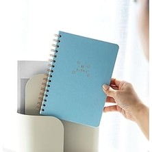 Starseven Paperora A5 Spiralli Sert Kapak Keten Çizgili Tarihsiz Not Defteri