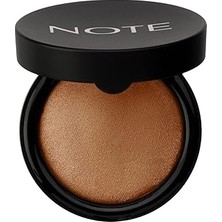 Starseven Note Cosmetics Baked Powder 03 Caramel Cake Işıltılı Bitişli Highlighter Toz Yüz Pudrası