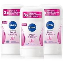 Starseven Kadın Stick Deodorant Pearl&amp;beauty 50ML, 48 Saat Koruma, X3 Adet P08353