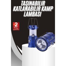 İntora Kamp Lambası Solar Şarjlı Kızaklı Kamp Feneri LED Lamba Işıldak
