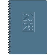 Starseven 2026-20 * 28 Spiralli Haftalık Ajanda-Mavi