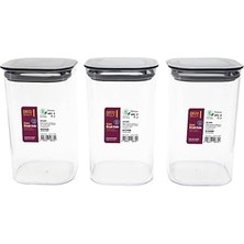 Starseven Omak Decobella 3 'lü 1.1 Lt. Kare Erzak Kabı Seti