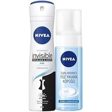 Starseven Kadın Sprey Deodorant Black&amp;white Invisible Pure 150ML Yüz Yıkama Köpüğü Canlandırıcı, Norma