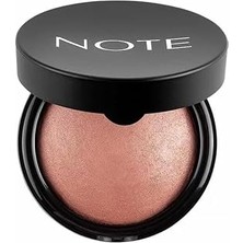 Starseven Note Cosmetics Baked Blusher 03 Oriental Pink Işıltılı Fırınlanmış Toz Allık