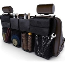 Starseven Oto Bagaj Düzenleyici Toparlayıcı Araç Organizer Araba Içi Fileli Eşya Düzenleyici 8 Cepli Çantası