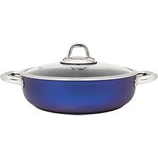 Starseven Leggno Titanium 20CM Tencere, Çelik Kulp, Özel Çerçeveli Cam Kapak Metalik