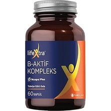 Starseven Lifextra B-Aktif Kompleks 60 Bitkisel Kapsül Metilkobalamin Metilfolat P5P R5P Inositol Biotin