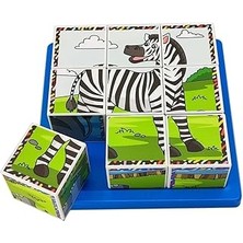 Starseven Küpss Safari Hayvanları 3D Puzzle - 9 Küp 6 Yapboz