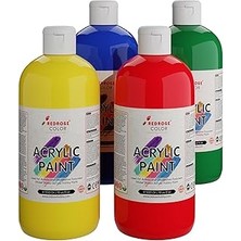 Starseven Red Ana Renkler Akrilik Boya 4'lü Set 4X500 gr