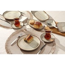 Starseven Porland Hypnosis Bej 30 Parça 6 Kişilik Kahvaltı Takımı