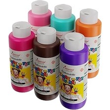 Starseven Red Tamamlayıcı Renkler Parmak Boyası 6'lı Set 6X120 ml